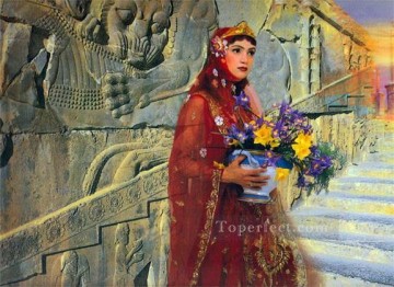 ペルシャのミニチュア宗教イスラム教のライブ Oil Paintings